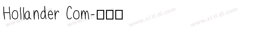 Hollander Com字体转换